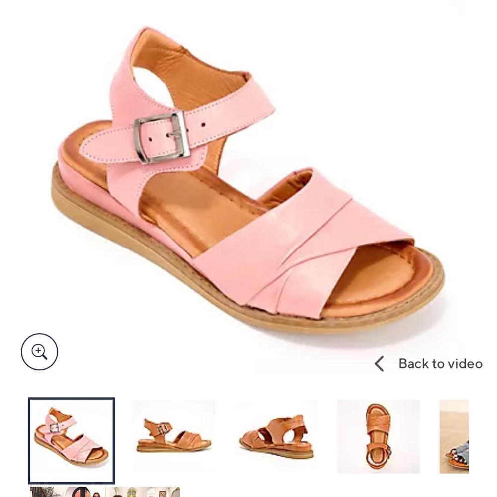 Miz Mooz Coral Leather Sandals NIB size 10 W